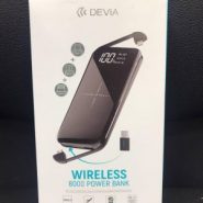 پاور بانک  (f1) wireless DEVIA 8000 mah