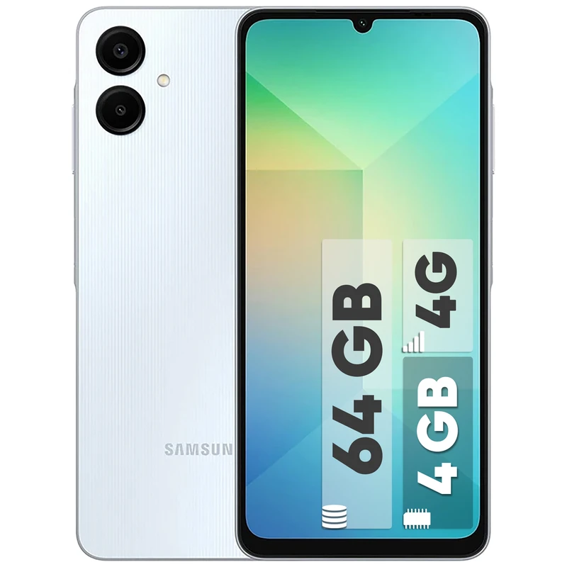 گوشی موبایل سامسونگ مدل Galaxy A06 دو سیم کارت ظرفیت 128 گیگابایت و رم 4 گیگابایت