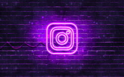 desktop wallpaper instagram violet logo violet brickwall instagram new logo social networks instagram neon logo instagram logo instagram