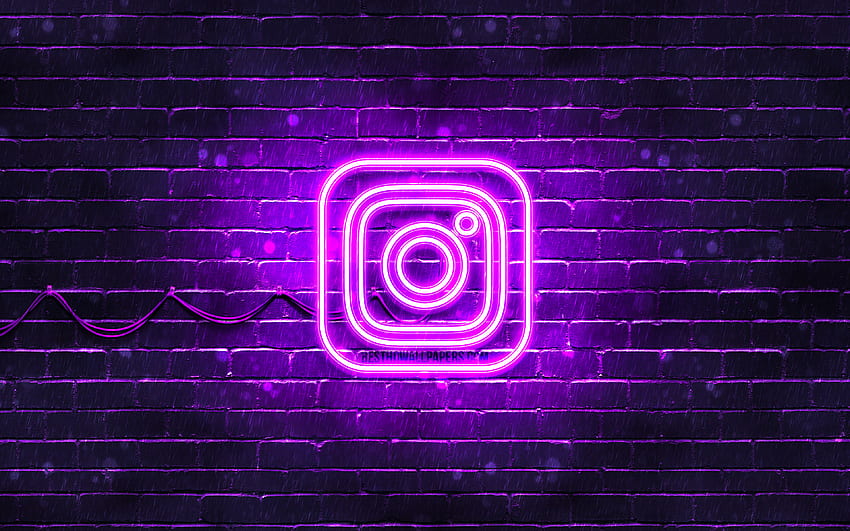 desktop wallpaper instagram violet logo violet brickwall instagram new logo social networks instagram neon logo instagram logo instagram