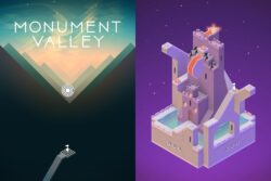 Title Screen from Monument Valley Game with Castle Level 697215751