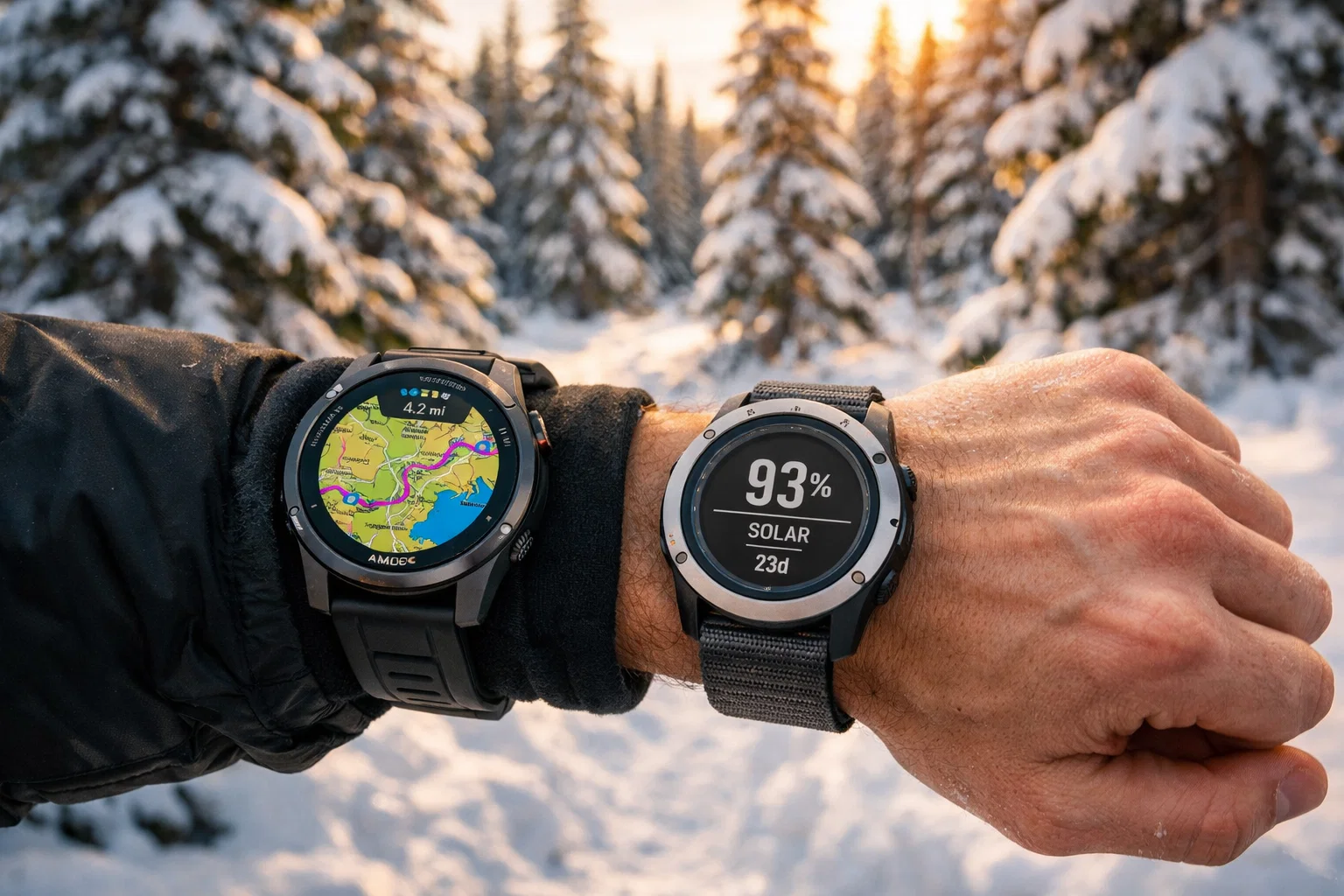 garmin fenix 8 vs enduro 3 winter trail running comparison 570077562